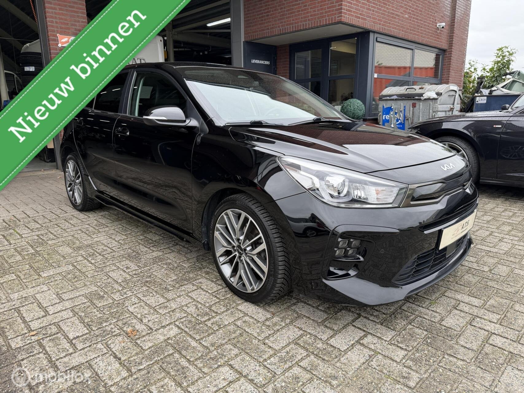 Kia Rio 1.0 T-GDi MHEV GT-Line AUTOMAAT*LED*CAMERA*CRUISE*, Gebruikt, Zwart, Leder, Bedrijf