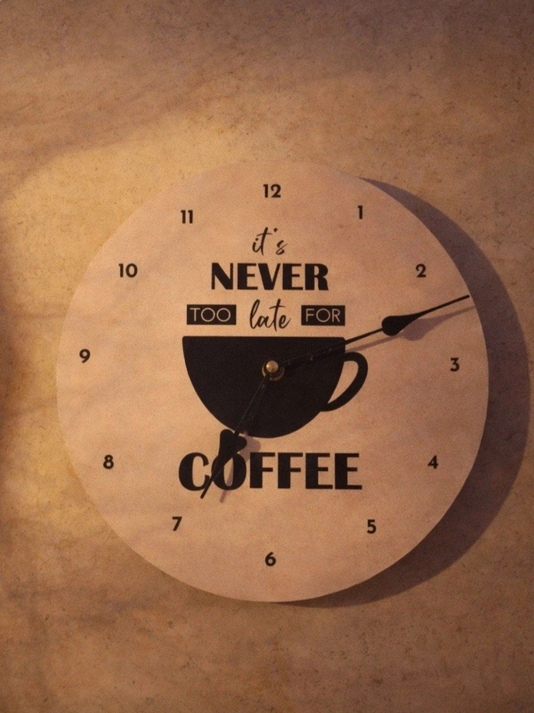 Leuke keukenklok met koffie thema, Ophalen of Verzenden