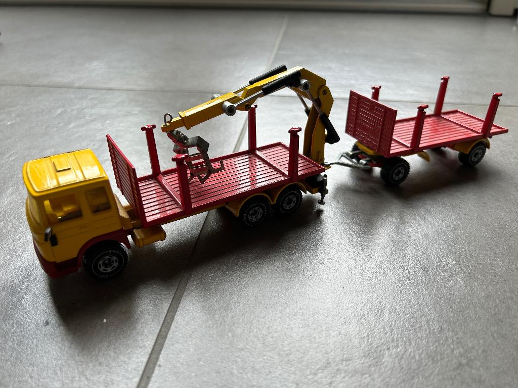 SIKU 3810 MAN LKW MIT LADEKRAN, Ophalen of Verzenden, Gebruikt, Bus of Vrachtwagen, SIKU