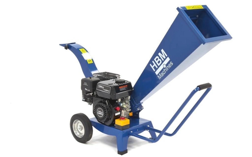 HBM Benzine hakselaar  4 Takt 6.5 PK - 196 cc, Tuin en Terras, Hakselaars, Ophalen, Gebruikt, Benzine, HBM Machines