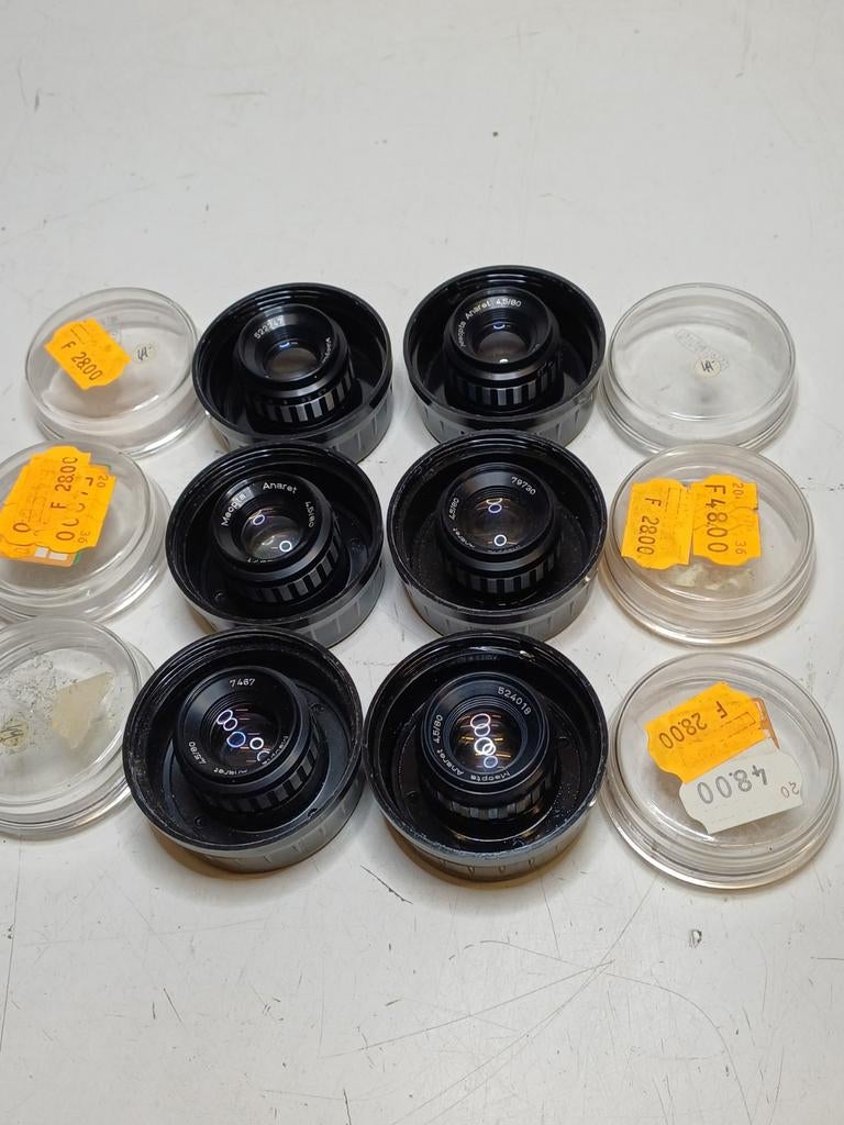 Meopta Anaret 4,5/80 Vergrotings Objectief - 6 Stuks Nieuw, Ophalen of Verzenden