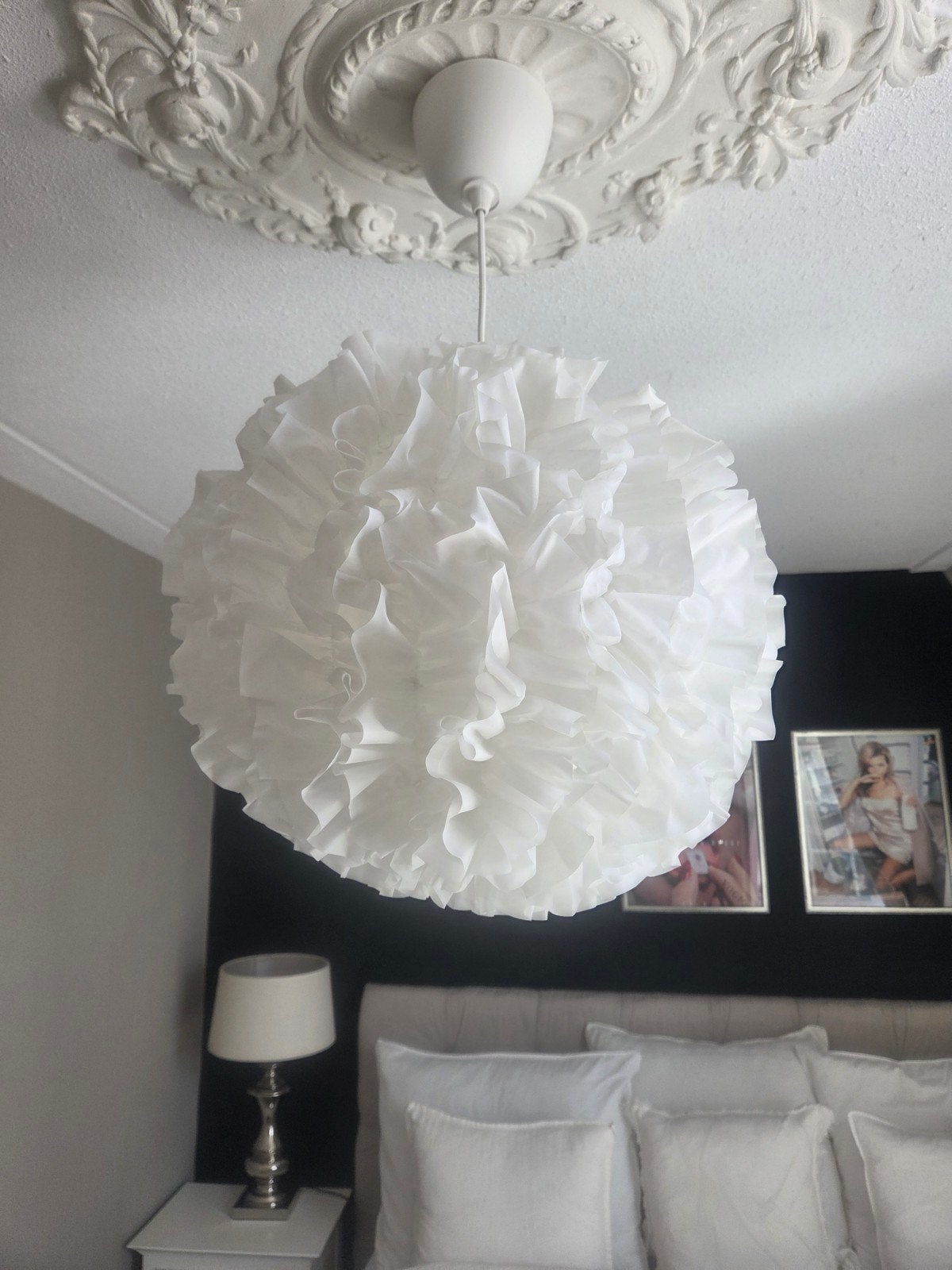 VINDKAST IKEA romantische lamp €25,- en klein lampje €10,-, Huis en Inrichting, Lampen | Plafondlampen, Beige, Kunststof, Overige stijlen