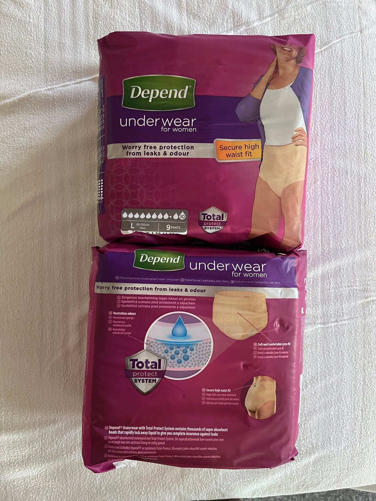 Depend Underwear voor vrouwen - Maat L (9 stuks) per pak, Kleding | Dames, Ophalen, Beige, Overige typen