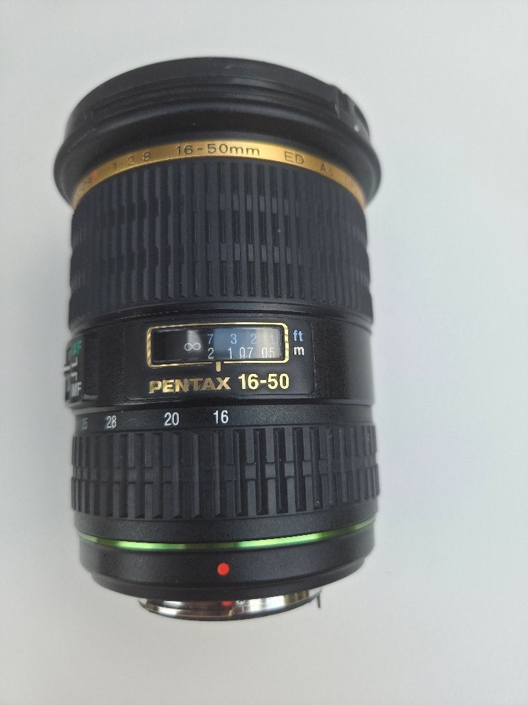 Pentax SMC DA 16-50mm f/2.8 ED AL IF SDM K-mount  met schade, Gebruikt, Standaardlens, Pentax K-mount, Pentax