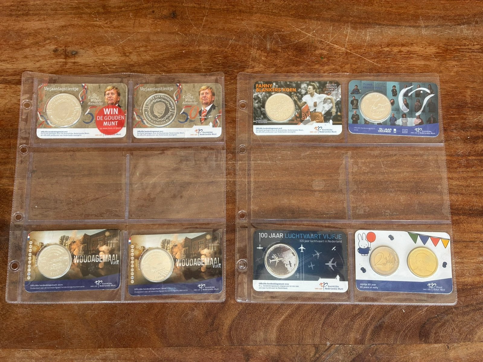Coincards tien, vijf en twee euro., Ophalen of Verzenden, Koningin Beatrix, Euro's, Losse munt