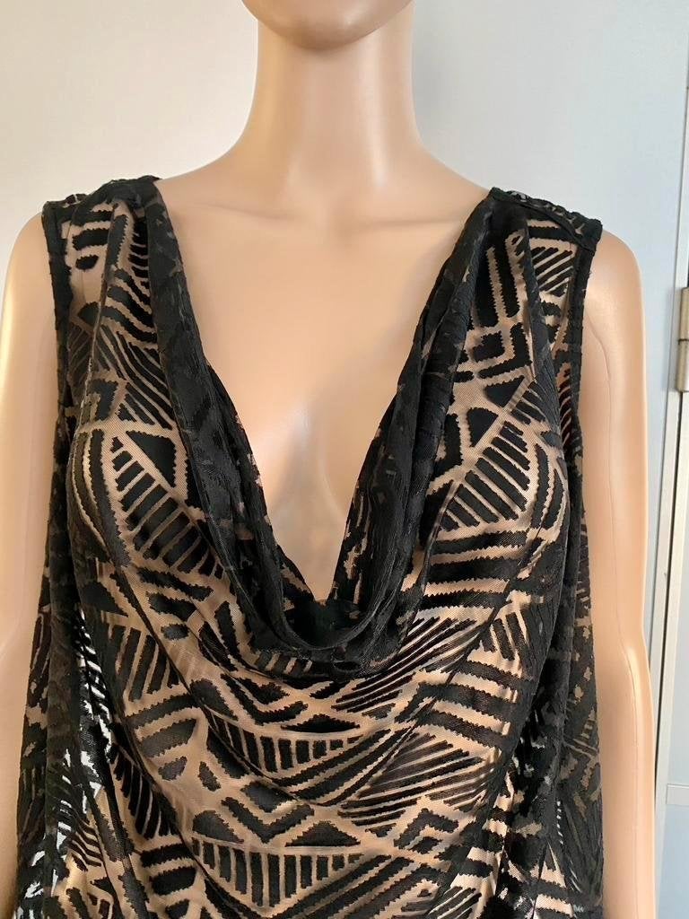 H403 Apart top maat 44=L blouse tuniek topje zwart, Zwart, Maat 42/44 (L), Ophalen of Verzenden, Zo goed als nieuw