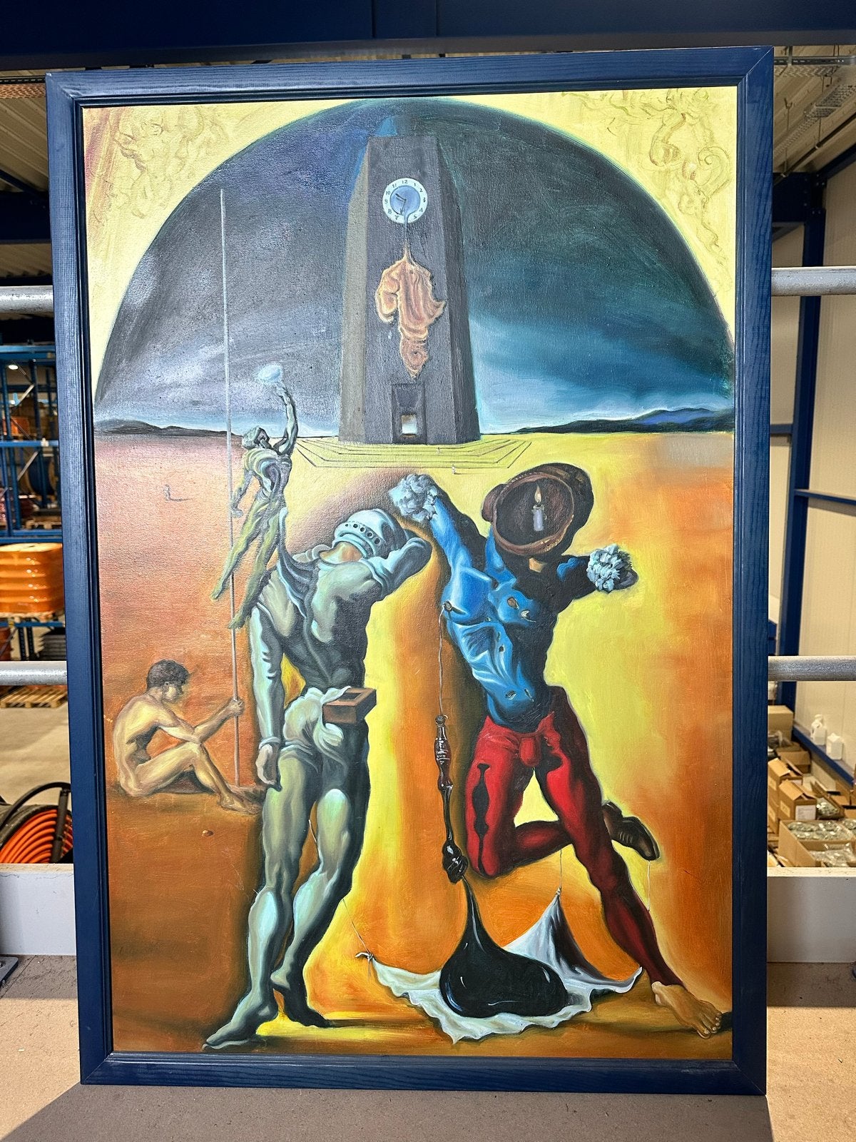 Surrealistisch schilderij in de stijl van Dalí, Ophalen, Doek, Surrealisme, Handgeschilderd