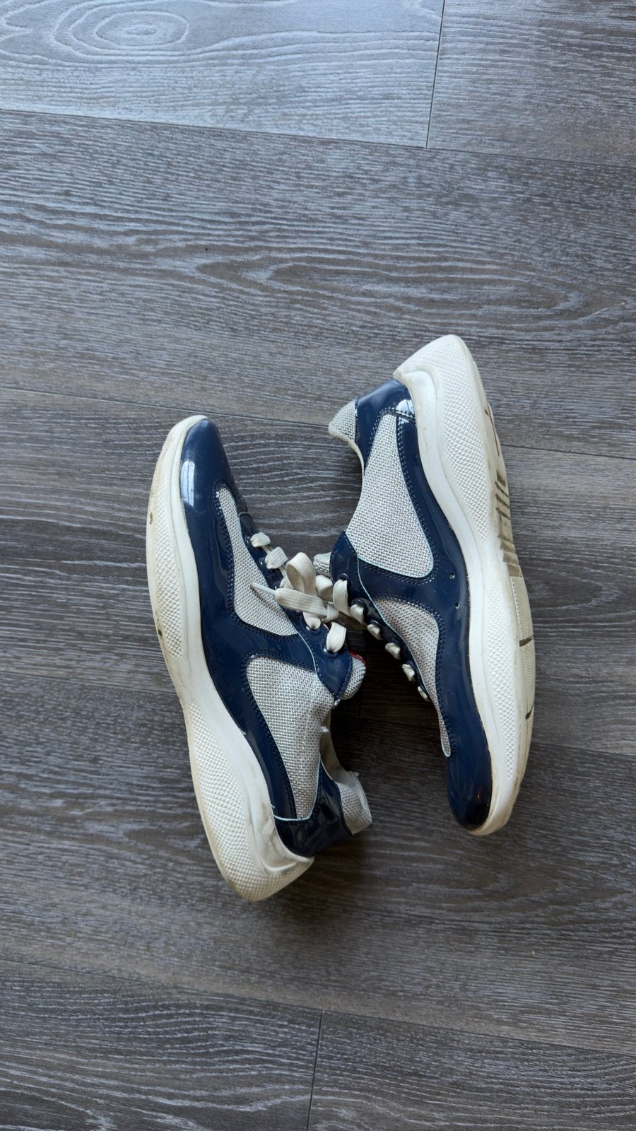 Prada Sneakers - Blauw/Grijs, Ophalen of Verzenden, Gedragen, Blauw, Sneakers of Gympen
