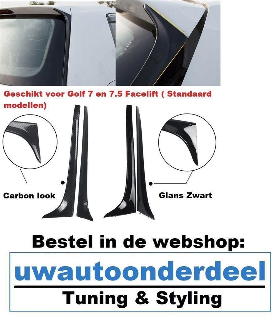 Wing Acherraam Geschikt Voor Golf 7 7.5 Facelift Spoiler Gti, Verzenden, Automotive Parts, A.parts@hotmail.nl, Trasmolenlaan 12 3447 GZ Woerden