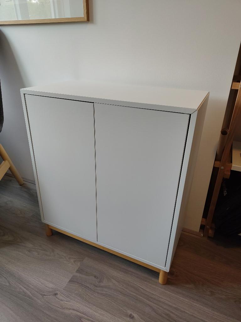 EKET Kast met 2 deuren en 1 plank wit (1/2), Ophalen, Gebruikt, 50 tot 100 cm, Minder dan 100 cm