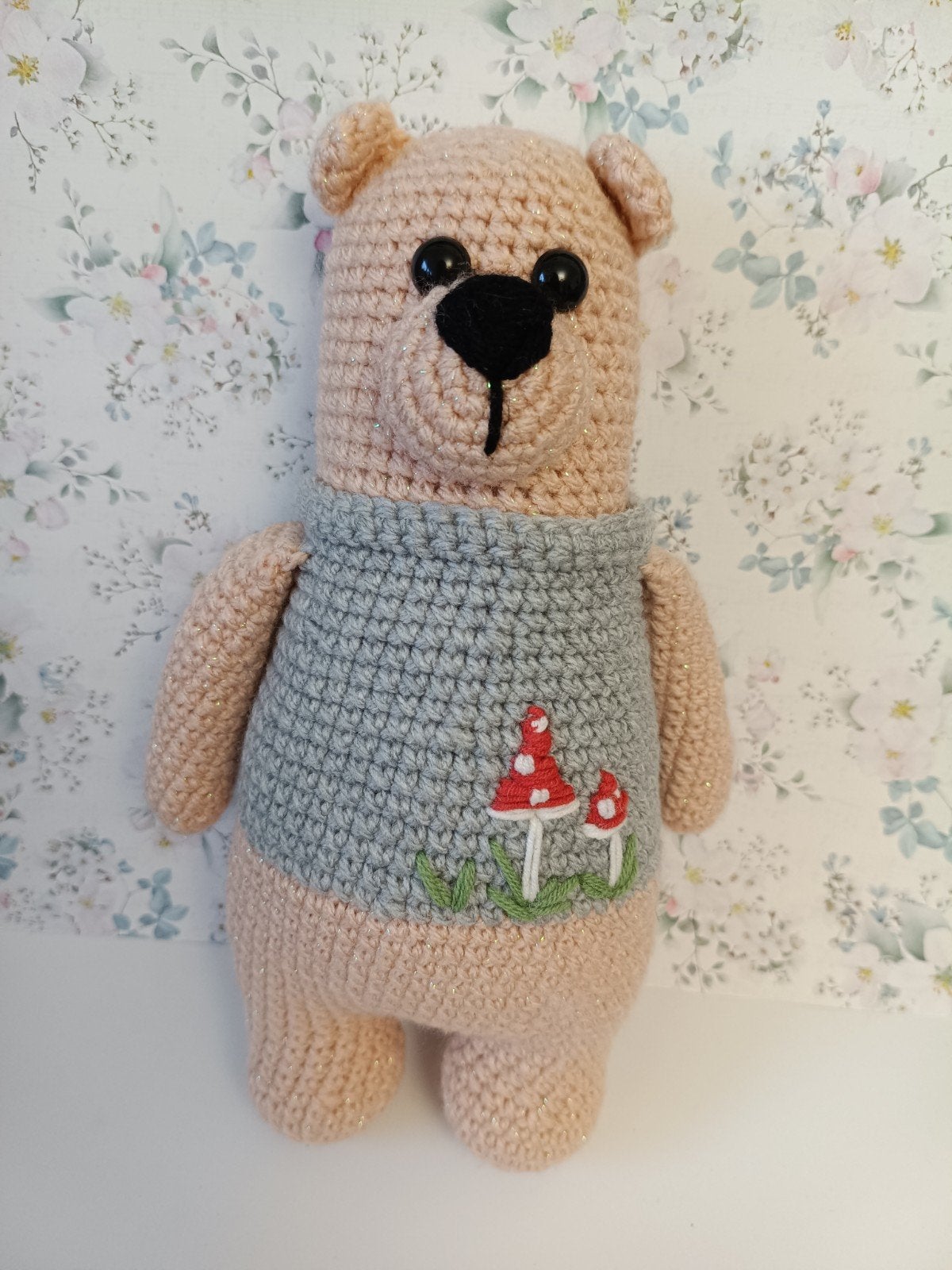 Gehaakte Beer – Handgemaakte Amigurumi, Kinderen en Baby's, Speelgoed | Knuffels en Pluche, Ophalen of Verzenden, Nieuw, Beer