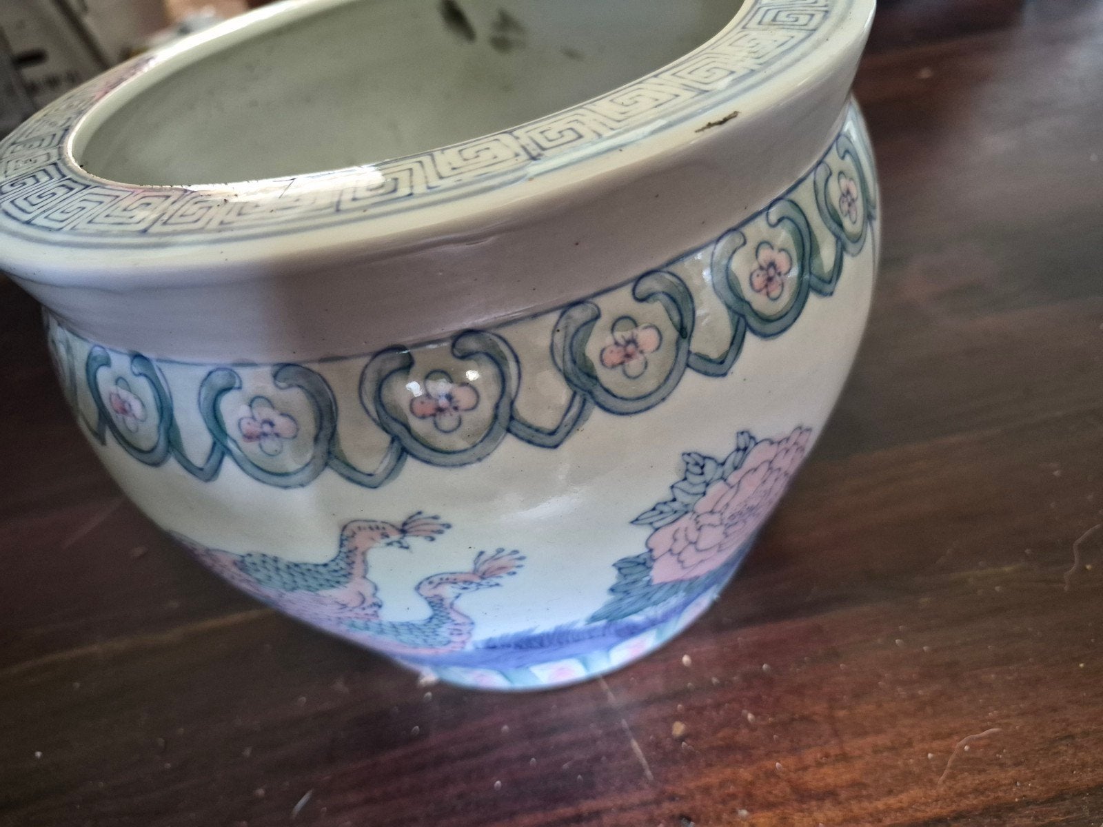 Antieke Chinese porseleinen vissenkom/plantenbak, Antiek en Kunst, Antiek | Keramiek en Aardewerk, Ophalen