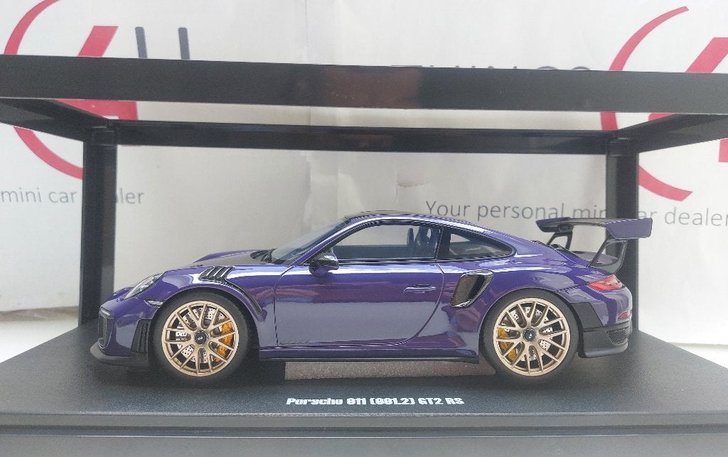 GT Spirit 1:18 Porsche 911 (991.2) GT2 RS 2023 violet nieuw, Ophalen of Verzenden, Nieuw, Auto, Overige merken