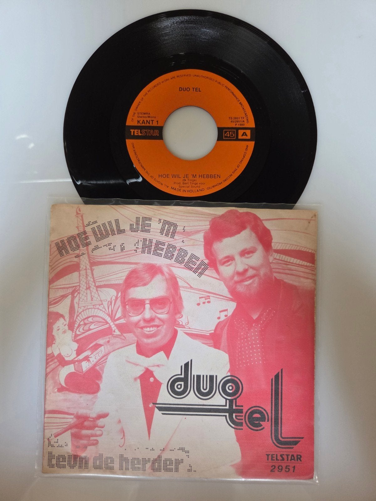Duo Tel - Hoe wil je 'm hebben, Ophalen of Verzenden, Gebruikt, 7 inch, Nederlandstalig