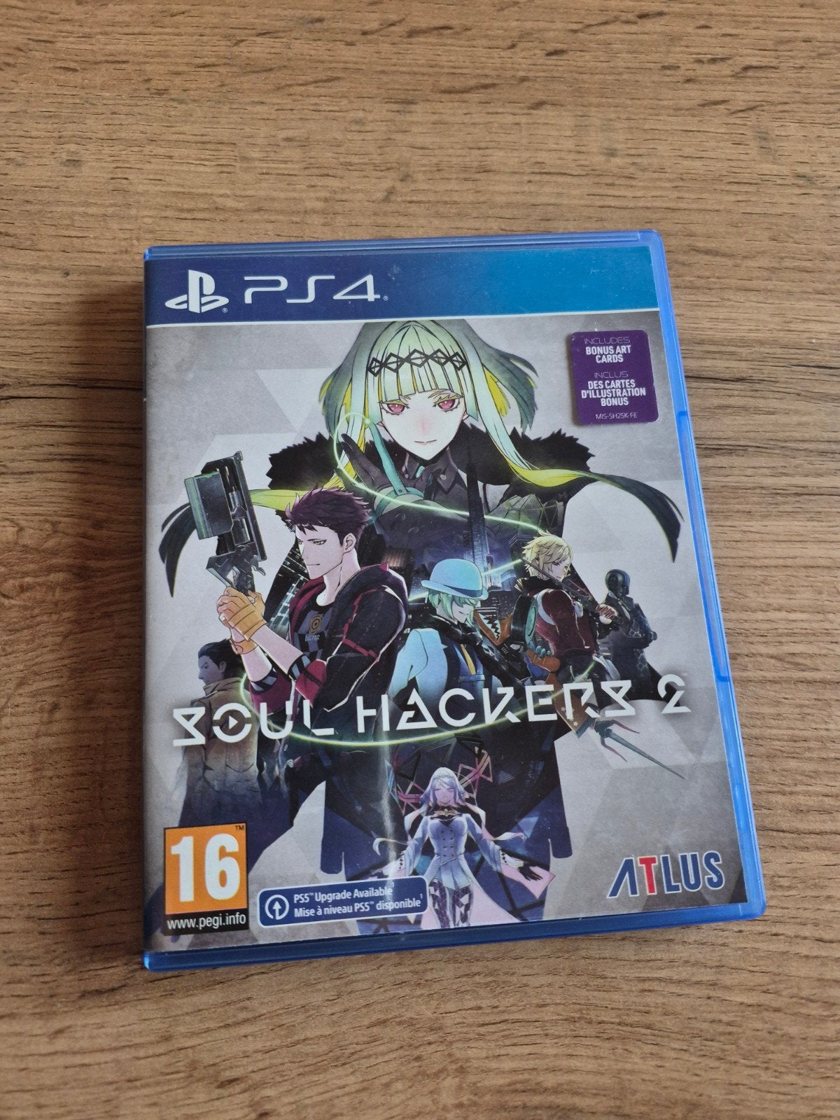 Soul Hackers 2 PS4 + Art Cards, 1 speler, Ophalen of Verzenden, Zo goed als nieuw, Role Playing Game (Rpg)