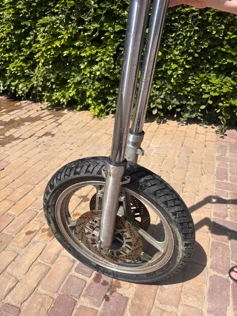 Voorwiel met voorvork en remschijven - Gebruikt, Ophalen, Gebruikt