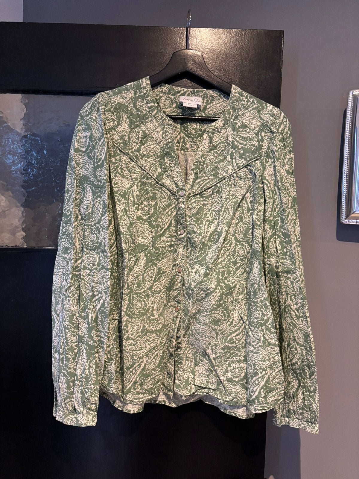 Cotton club blouse maat l, Verzenden, Zo goed als nieuw, Maat 38/40 (M), Groen