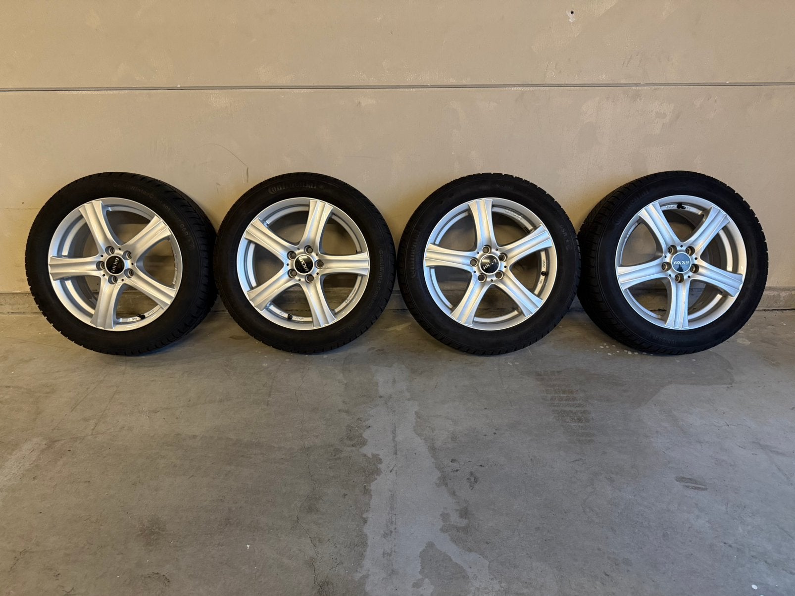 Velgen met winterbanden 16 inch 195/55/16 winterset, Auto-onderdelen, Ophalen, Gebruikt, 16 inch, Banden en Velgen