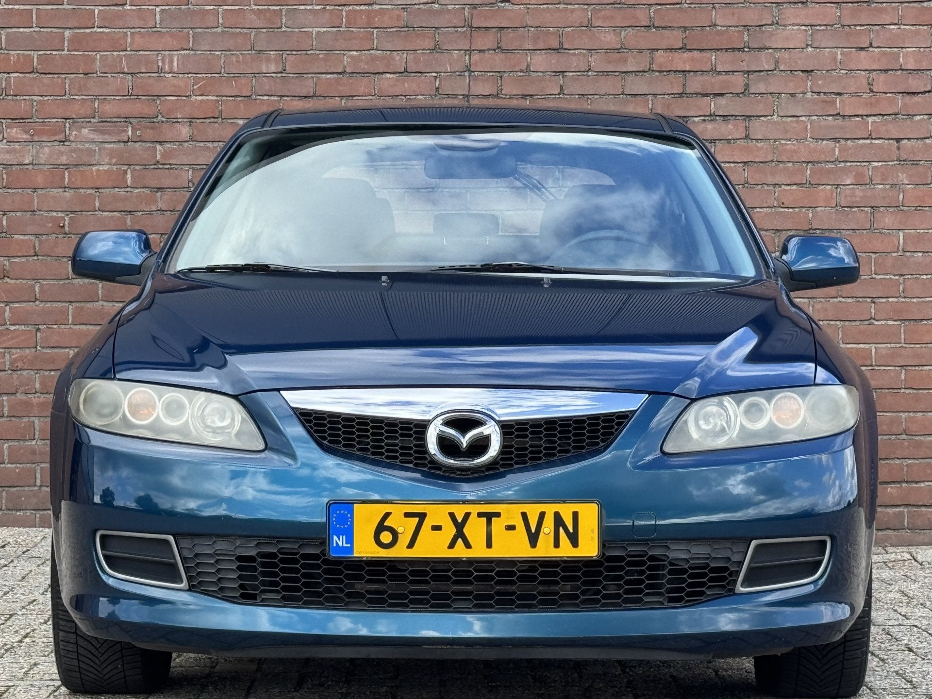 Mazda 6 Sport 1.8I TOURING | NL-AUTO! | CRUISE! | CLIMA!, Auto's, Stof, Gebruikt, Zwart, 4 cilinders