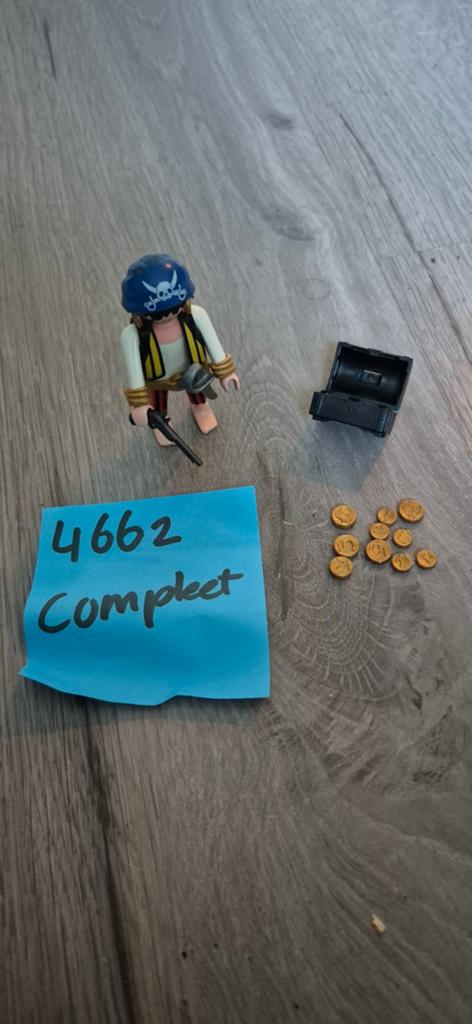 Playmobil Piraat met schatkist en goud (4662), Ophalen of Verzenden, Gebruikt, Complete set