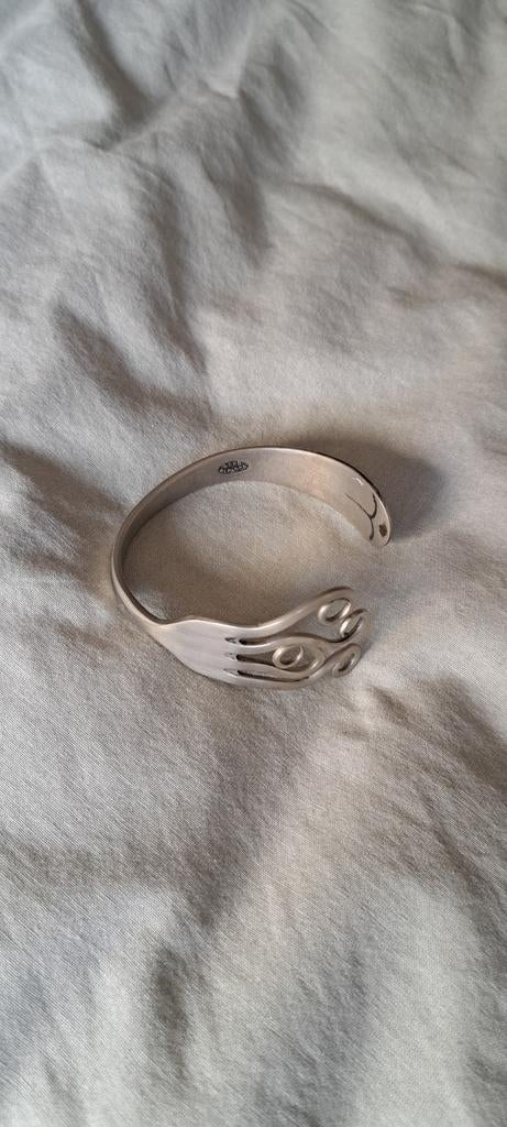 Zilveren vork armband, Ophalen of Verzenden