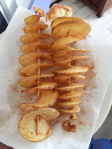 Aardappel spiraalsnijder, Ophalen of Verzenden, Gebruikt