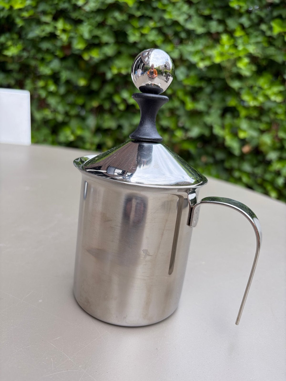 Melkopschuimer 400 cc - Zo goed als nieuw, Ophalen of Verzenden, Zo goed als nieuw, Handmatige melkopschuimer