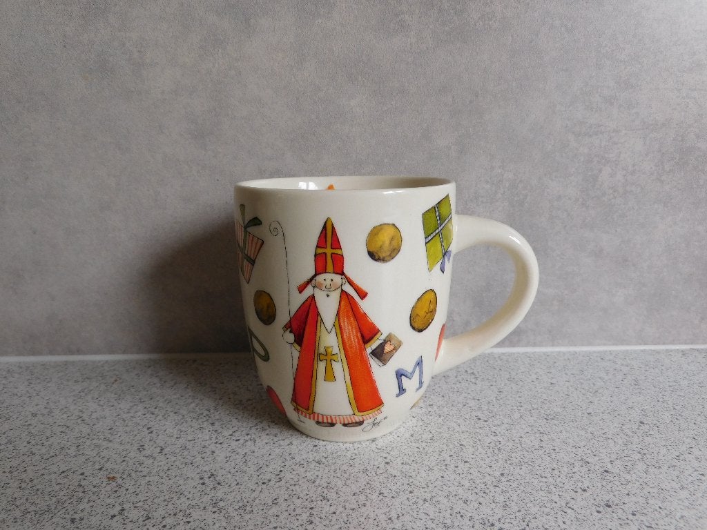 Mok Sint & Piet JET by ter Steege, Ophalen of Verzenden, Zo goed als nieuw, Overige stijlen, Kop(pen) en/of Schotel(s)