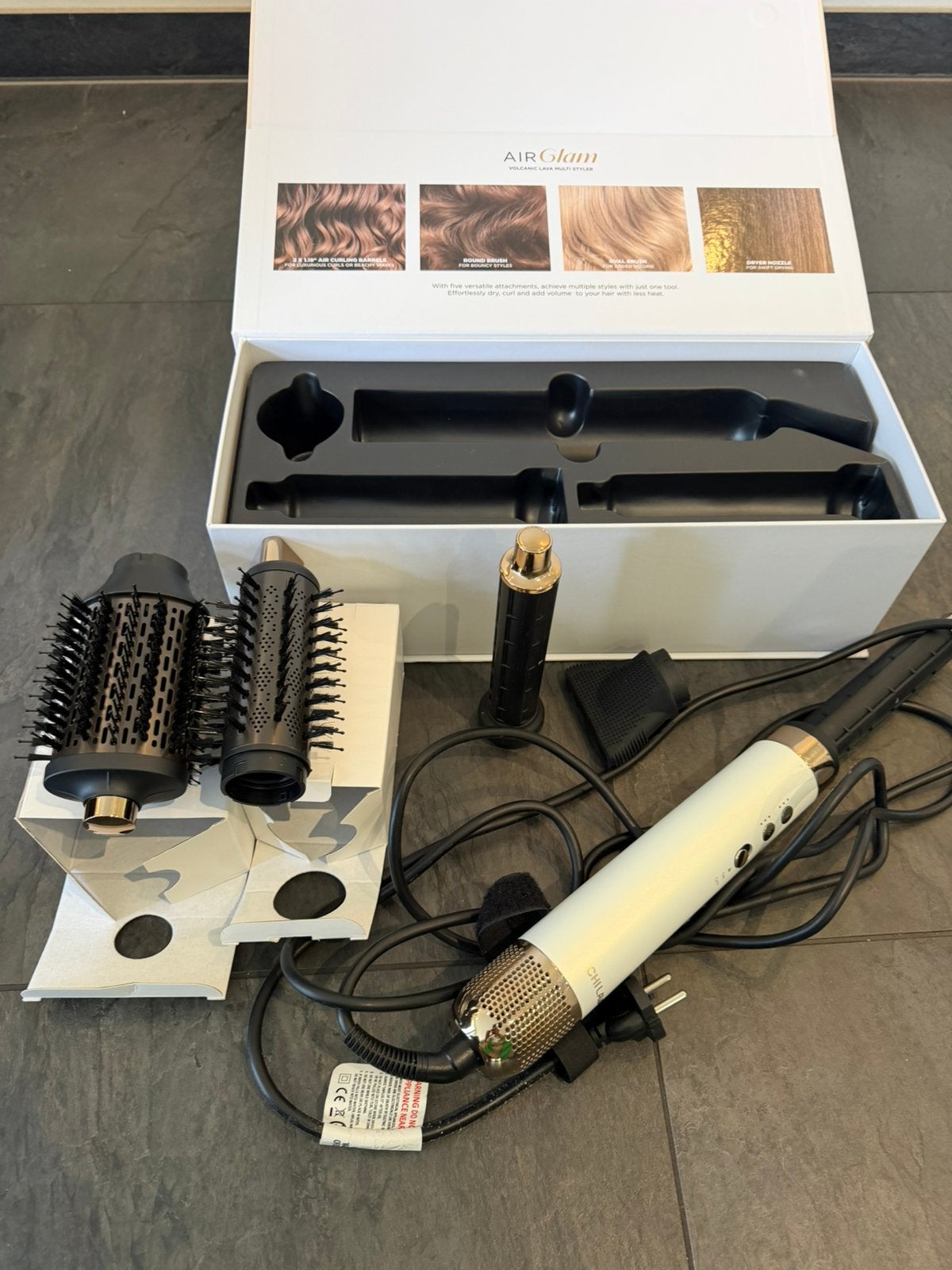 CHI LAVA AirGlam Multi Styler - Haarstyling Set, Ophalen of Verzenden, Zo goed als nieuw, Haarverzorging