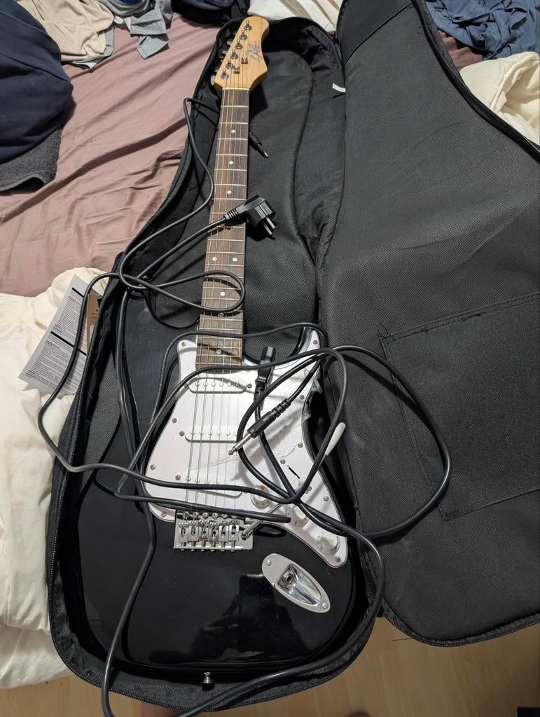 Elektrische gitaar met NUX Mighty 20 MKII versterker, Muziek en Instrumenten, Gebruikt, Minder dan 50 watt, Ophalen of Verzenden