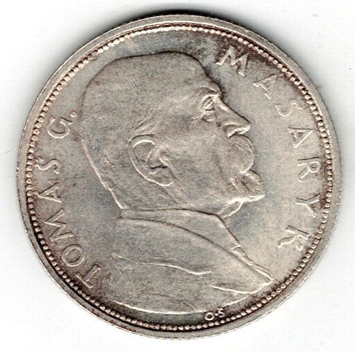 26-1833 Czechoslovakije 10 krone 1928, Ophalen of Verzenden, Overige landen, Losse munt, Zilver
