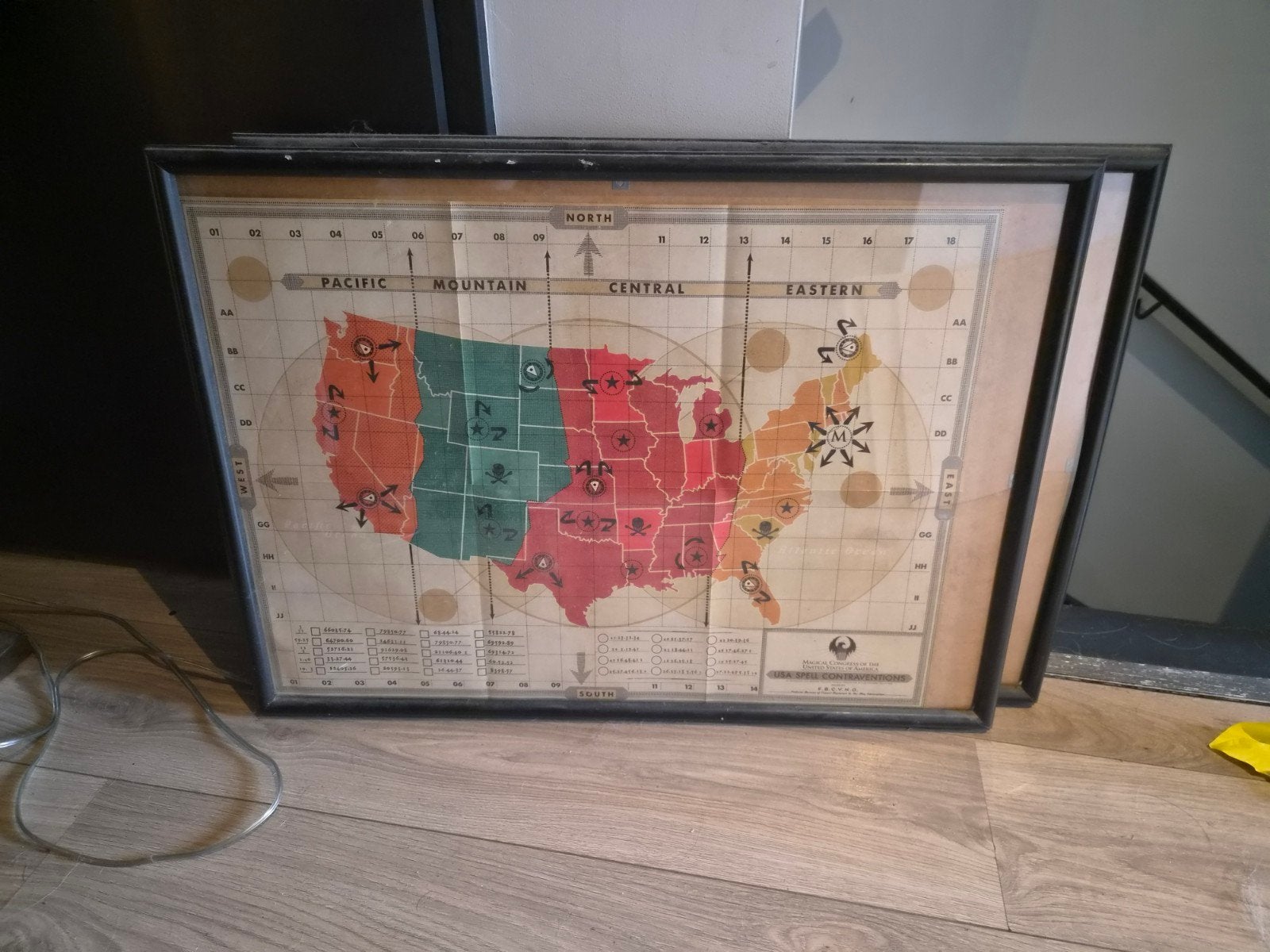 Harry potter wereld/usa kaarten, Ophalen, Hout, Minder dan 50 cm, Minder dan 50 cm
