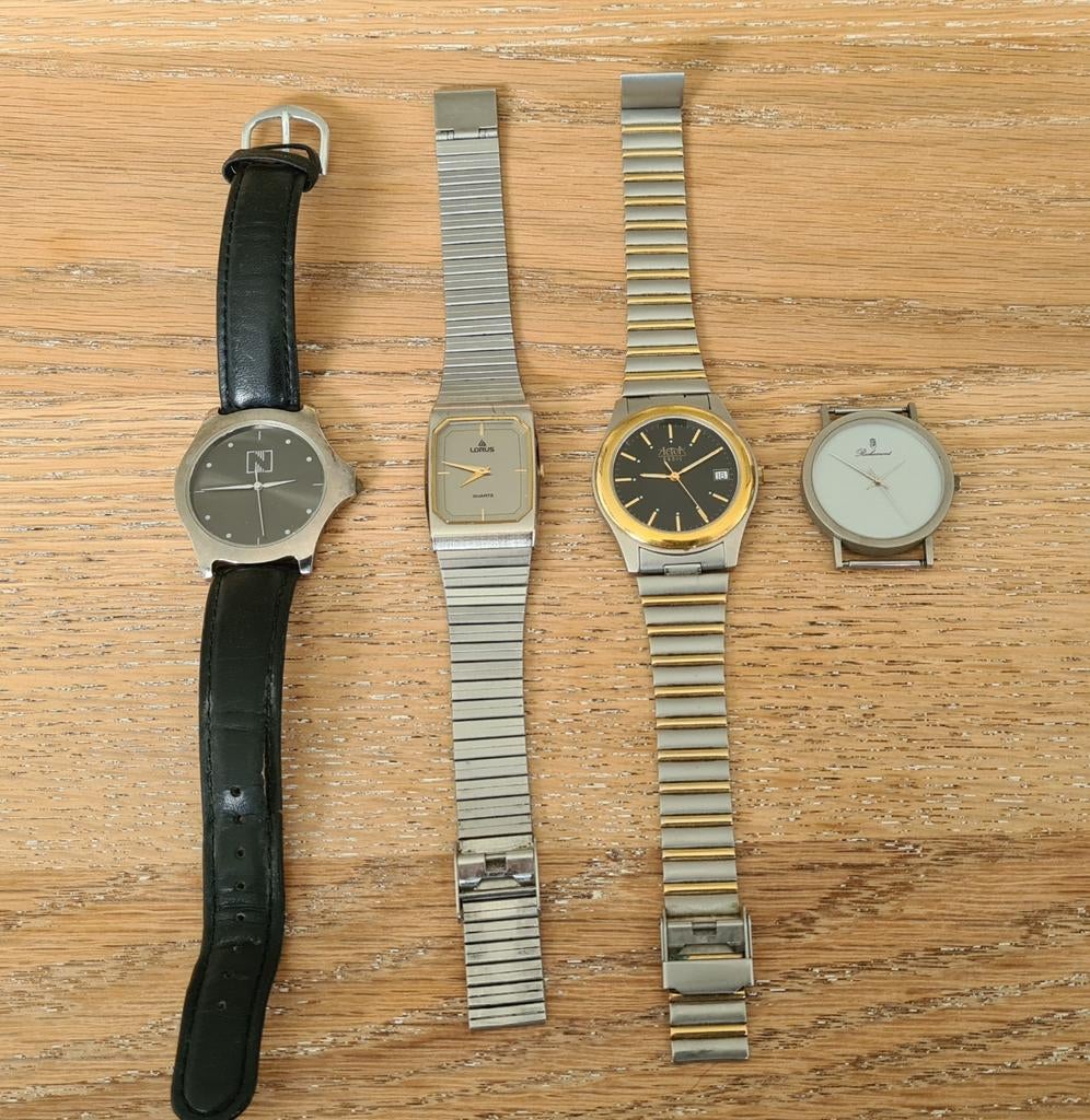 4 Horloges voor één liefhebber..., Sieraden, Tassen en Uiterlijk, Horloges | Heren, Ophalen of Verzenden, Overige merken