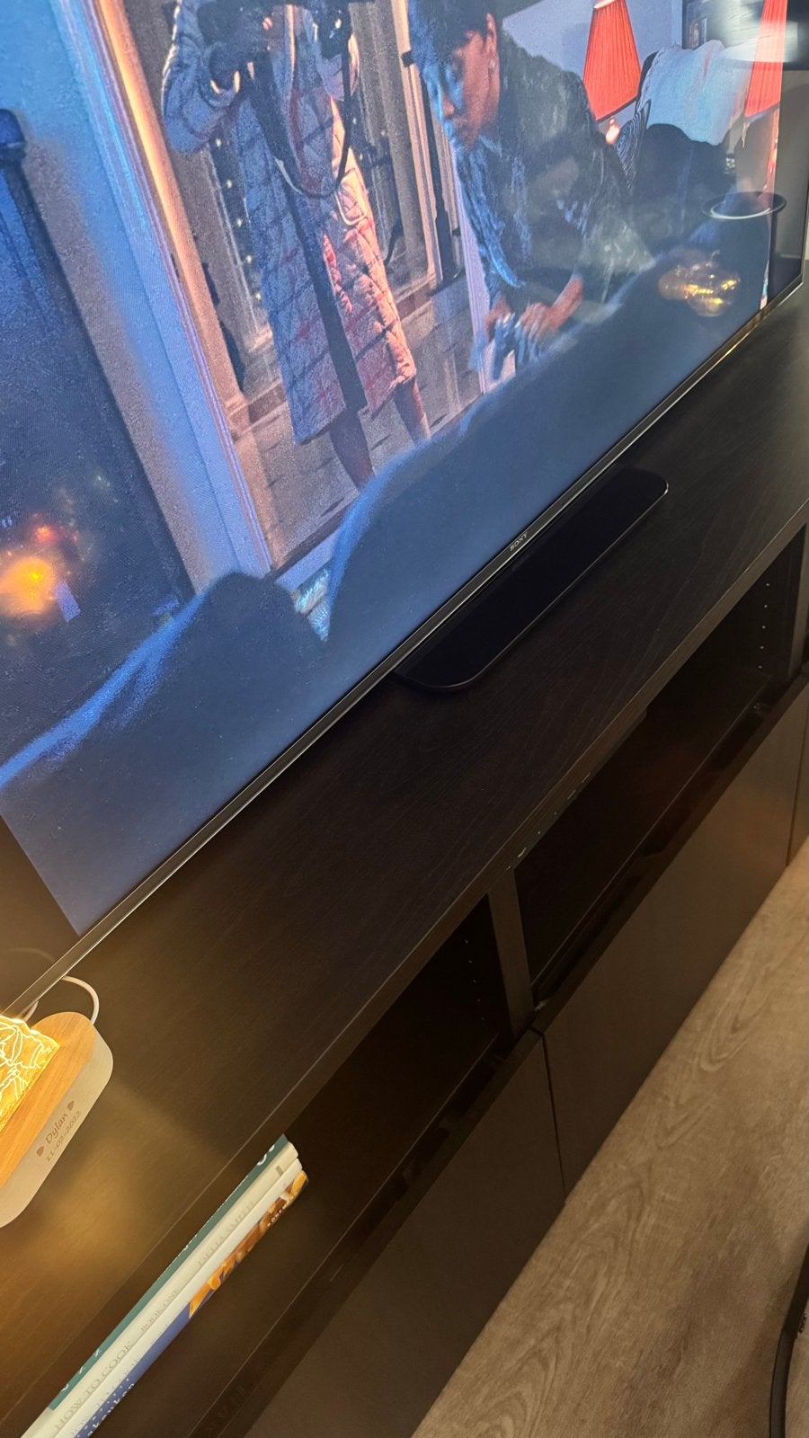 IKEA BESTÅ TV-meubel en boekenkast combinatie, Ophalen, 200 cm of meer, Zo goed als nieuw, 25 tot 50 cm