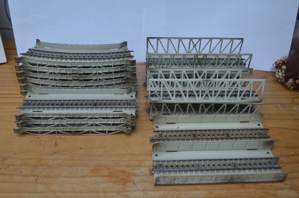 Märklin : 15delige bruggenset, Wisselstroom, Gebruikt, Brug, Tunnel of Gebouw, Ophalen of Verzenden