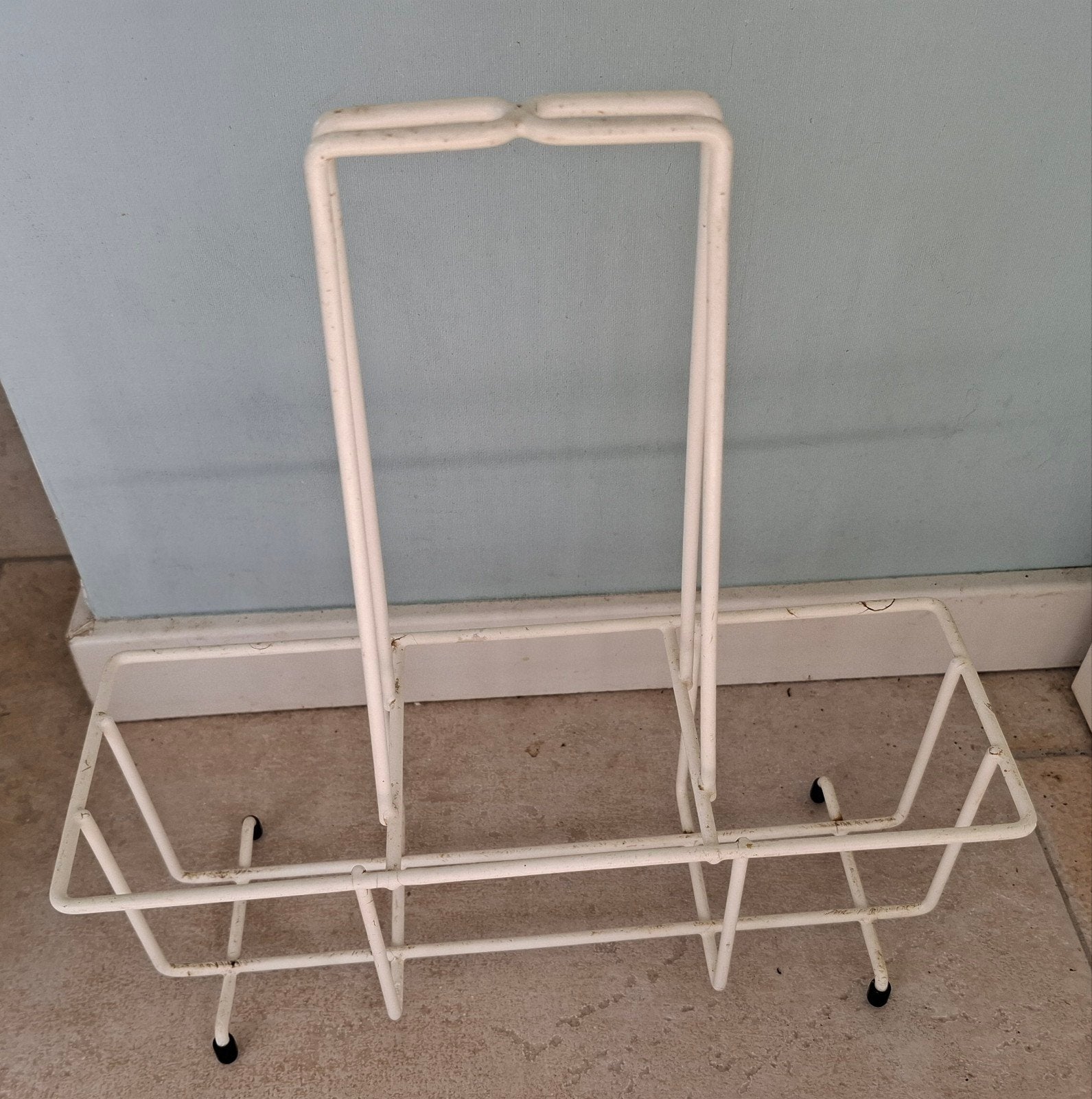 Vintage flessenrek voor 3 flessen, Ophalen of Verzenden
