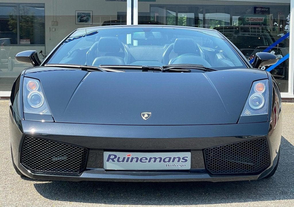 Lamborghini GALLARDO 5.0 V10 Spyder NERO / YOUNGTIMER, Auto's, Lamborghini, Automaat, Gebruikt, Zwart, Cabriolet