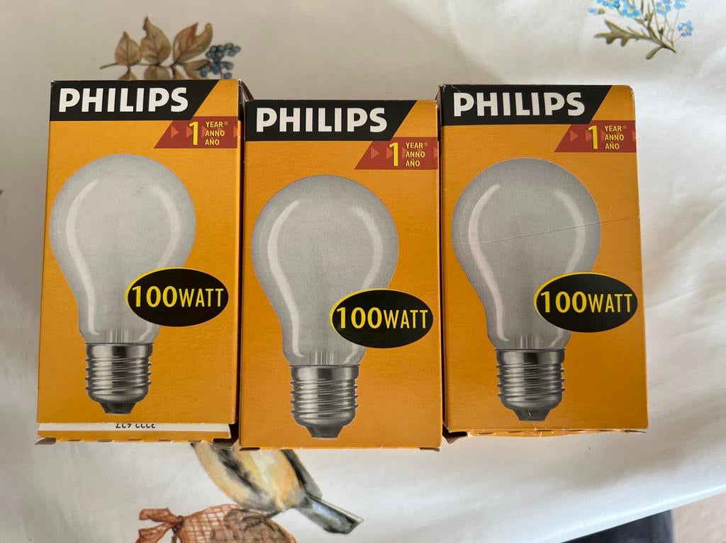 Ongebruikte halogeenlampen 100w E27, Ophalen of Verzenden, Nieuw, E27 (groot), Led-lamp