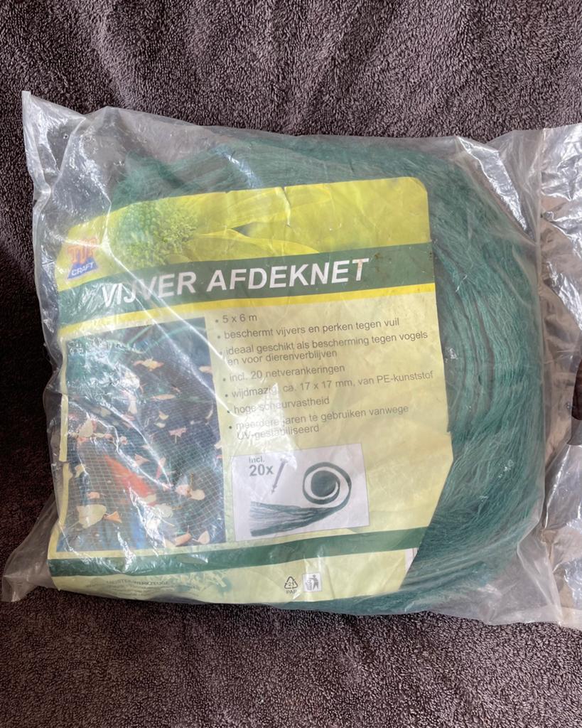 Vijver afdeknet 5x6mtr, Ophalen of Verzenden, Nieuw, Vijvernet
