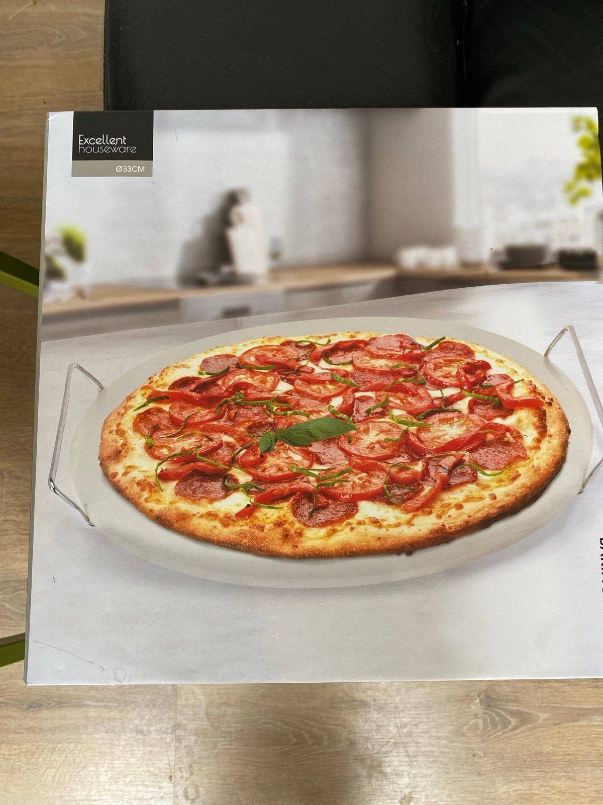 Pizza baksteen voor oven - Ø33cm - Zo goed als nieuw, Overige typen, Ophalen of Verzenden, Zo goed als nieuw, Steen/keramiek