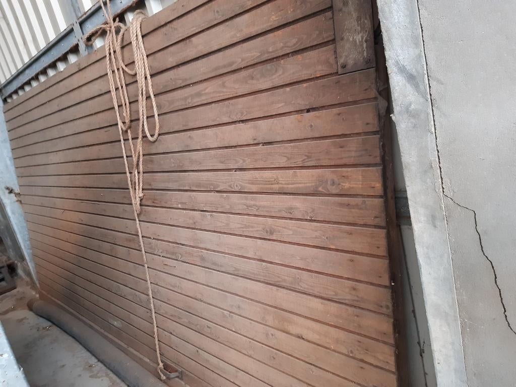 Oude houten staldeur, Ophalen, Gebruikt, Binnendeur, 200 tot 215 cm