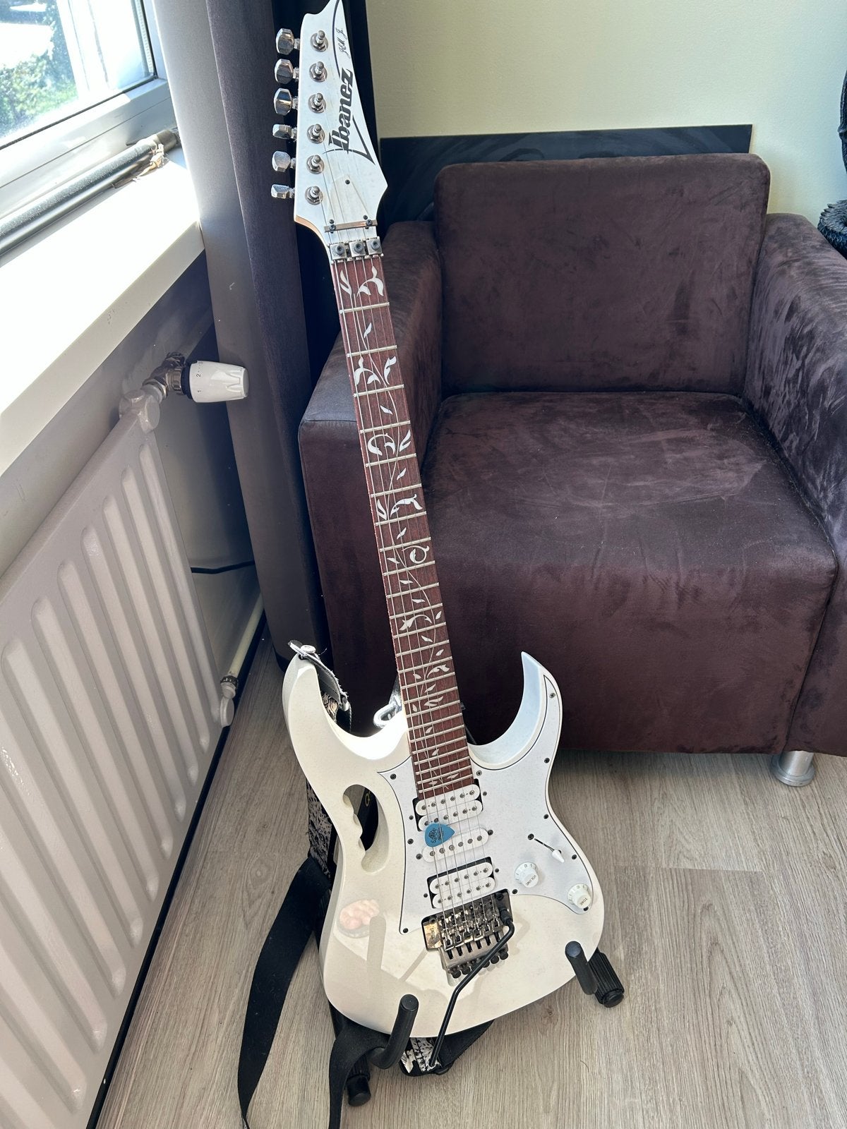 Ibanez Steve Vai Signature Gitaar hoes inbegrepen, Ophalen, Zo goed als nieuw, Solid body, Ibanez