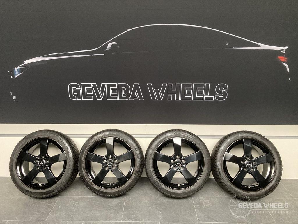 17” Mercedes A W176 B W246 CLA X117 velgen + winterbanden, Gebruikt, -, -, Banden en Velgen