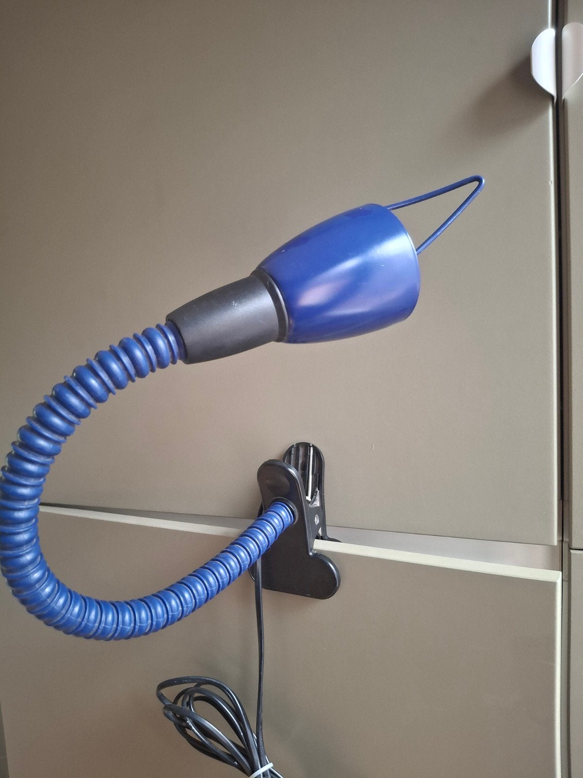 Vintage IKEA K9701 Kobaltblauwe Klemlamp - Max 25W, Ophalen of Verzenden
