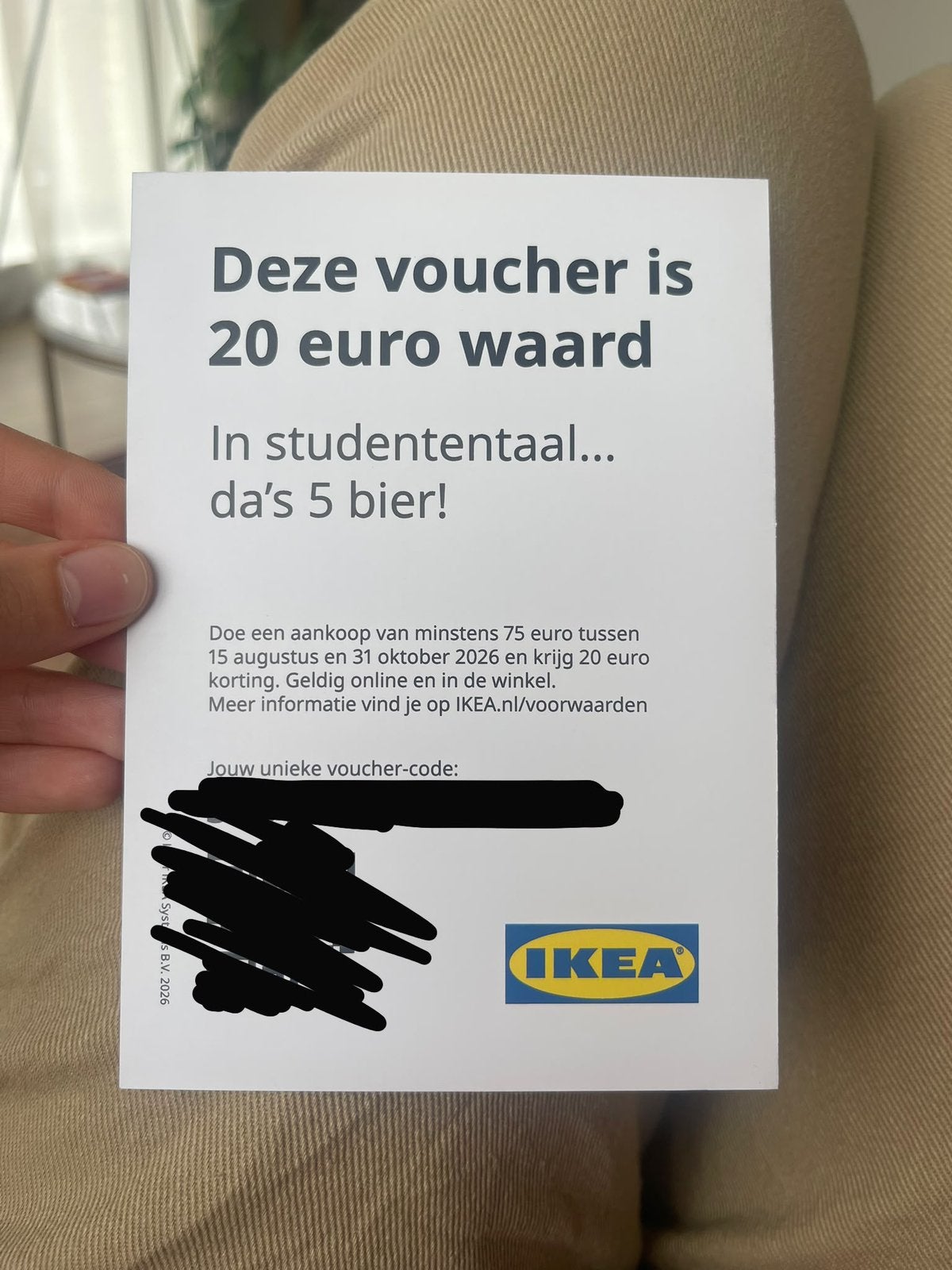 Ikea waardebon € 20, Tickets en Kaartjes