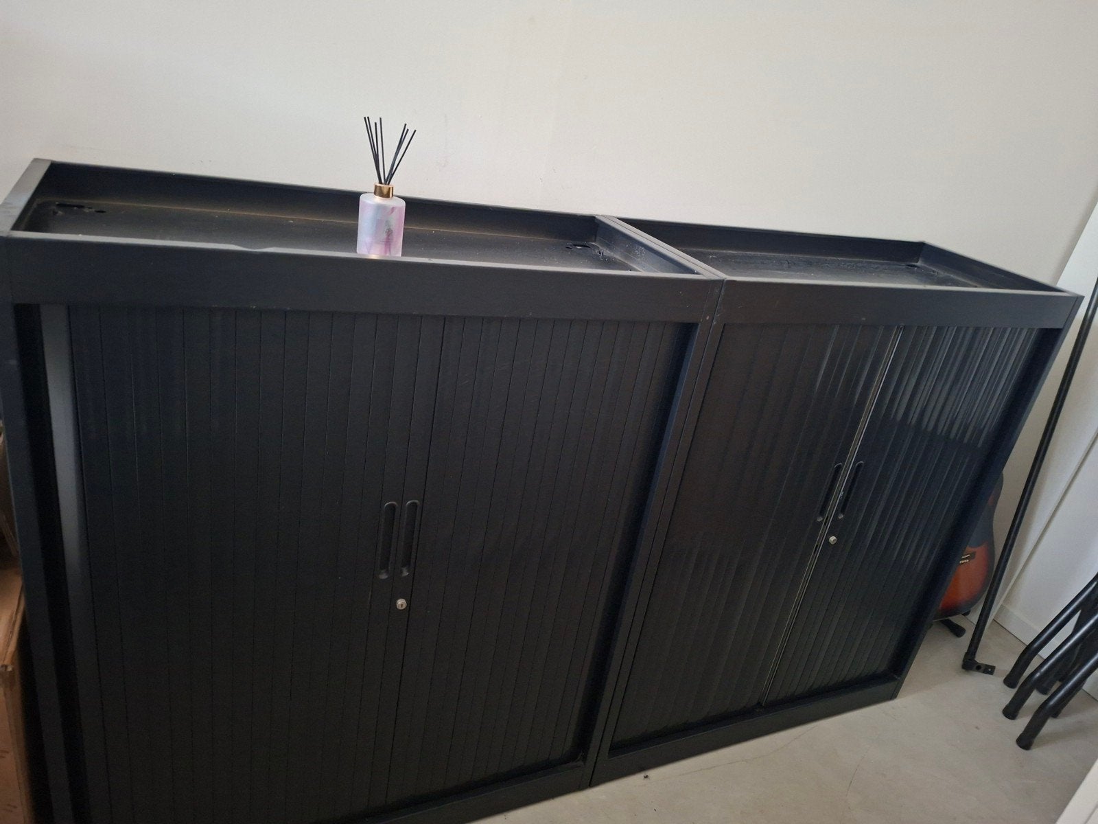 2 Schuifdeurkasten voor kantoor of werkkamer, Huis en Inrichting, Ophalen, Gebruikt, 100 tot 150 cm, 100 tot 150 cm