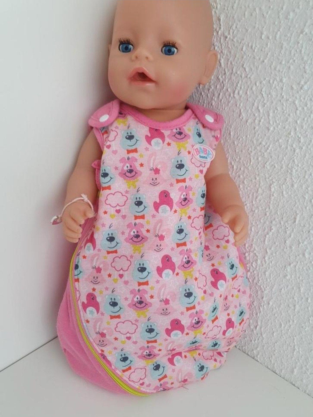 Baby Born kleertjes slaapzak trappelzak Babyborn

Excl.pop, Ophalen of Verzenden, Zo goed als nieuw, Babypop