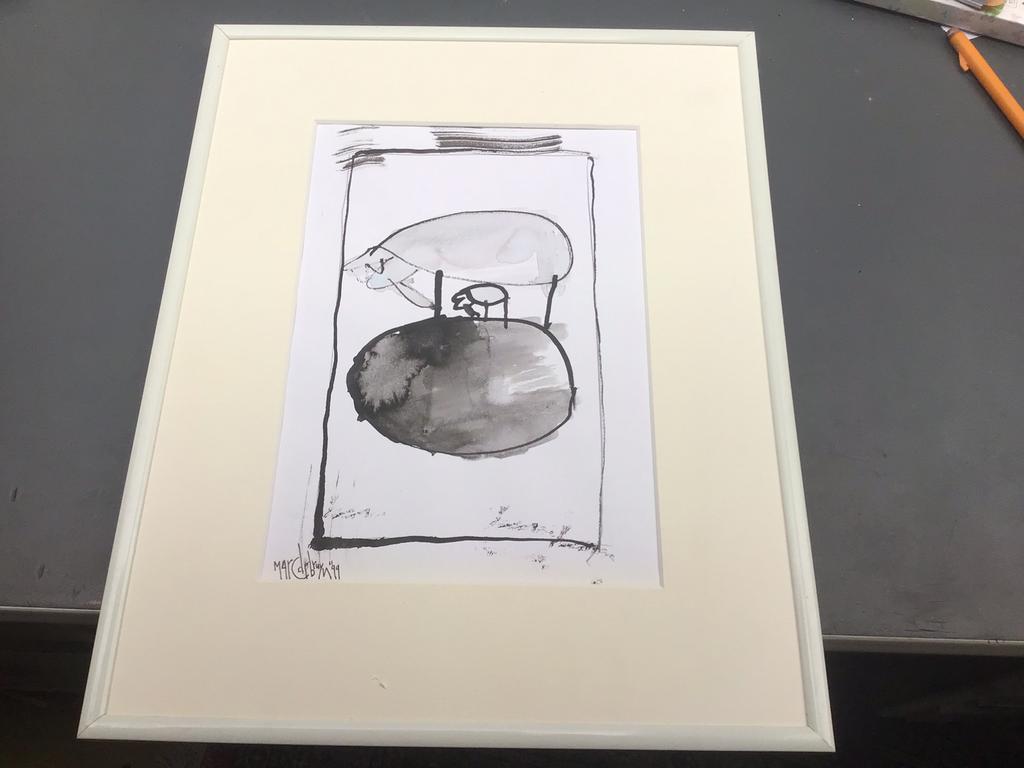 Tekening van Marc de Bruyn, Antiek en Kunst, Ophalen