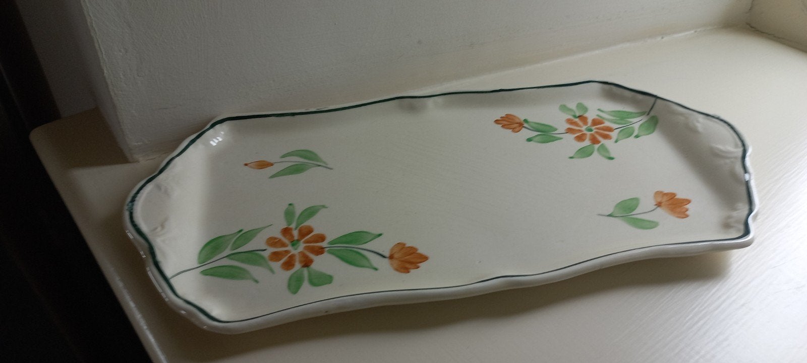Cakeschaal Handgeschilderd, Ophalen of Verzenden