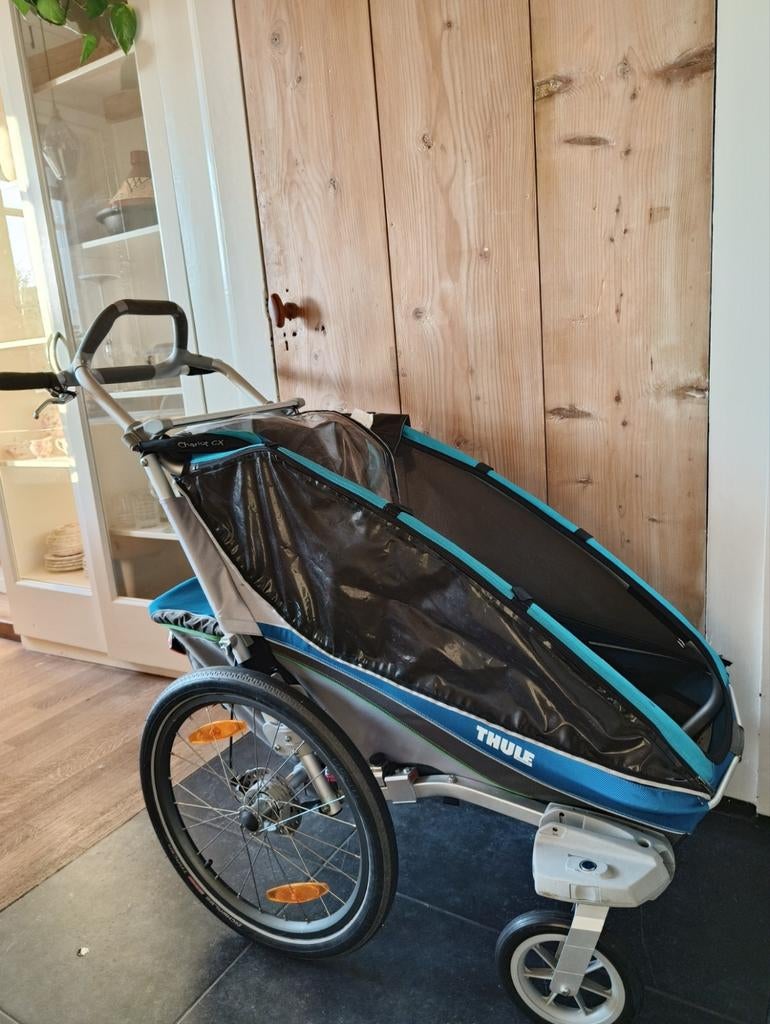 Thule Chariot CX fietskar en wandelwagen 1 persoons, Fietsen en Brommers, Fietsaccessoires | Aanhangers en Karren, Ophalen, Gebruikt